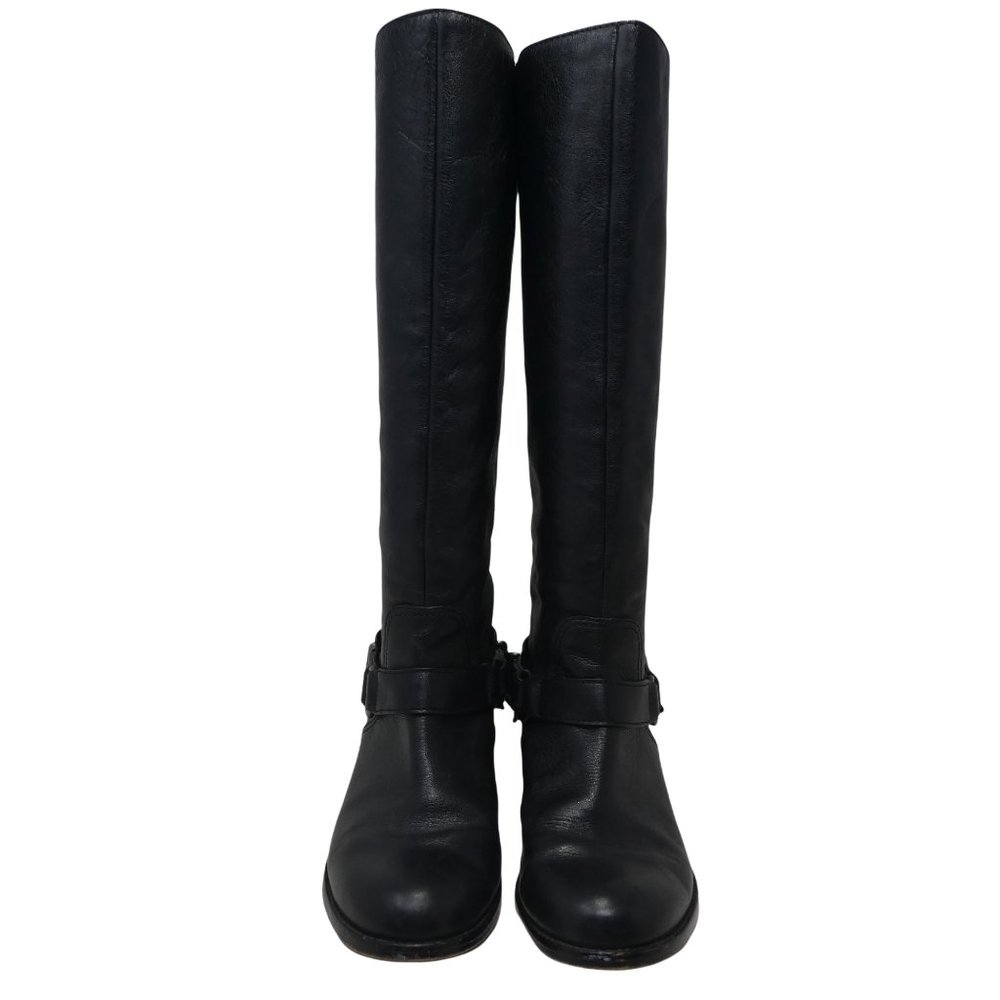 Coach Natale Riding Boots Womens 7.5 Black Leather Pull On Meghan Markle - Picture 7 of 12